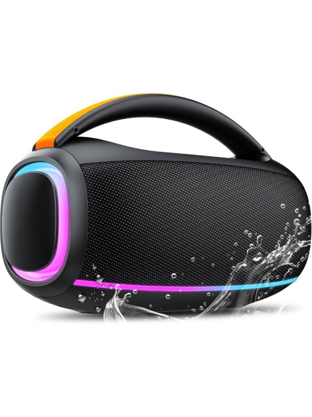 80W Bluetooth Wireless Speaker - Loud Bass, 30H Playtime, IPX7 Waterproof